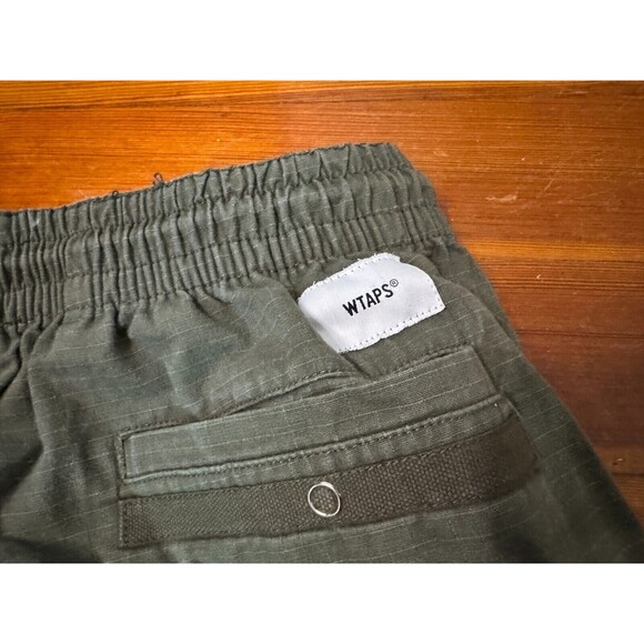 WTAPS Ripstop Jogger Tech Pants Olive Green Size Men's 02 Cargo Pockets - Picture 6 of 13